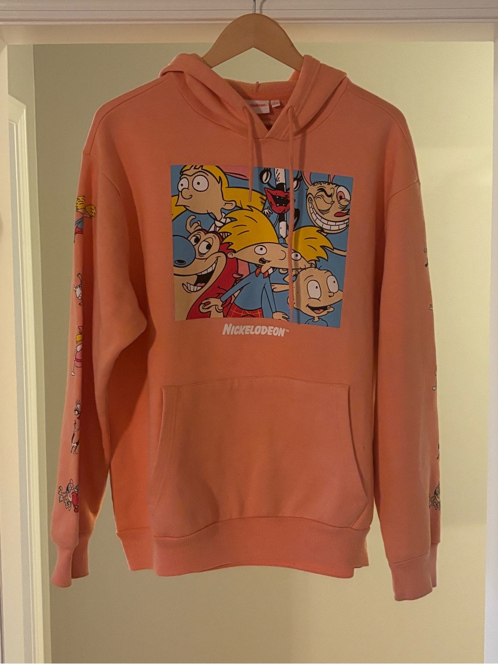 Nickelodeon Orange Branded Fleece Hoodie